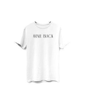 Avenue Black Supima Cotton Black/White T-Shirts